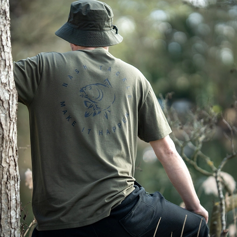Nash Make It Happen Carp Logo T-Shirt Green